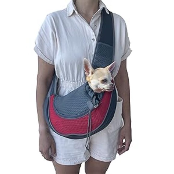 (NWOT) PAW PUPPY Pet Sling. Red, S - Picture 9 of 9